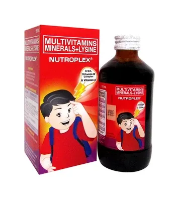 Nutroplex (Multivitamins minerals + lysine Syrup, 250ml)